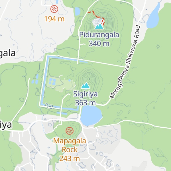 Map of Sigiriya