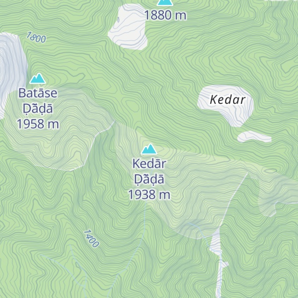 Map of Kedār Ḍā̃ḍā
