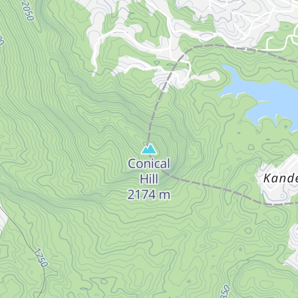 Map of Conical Hill