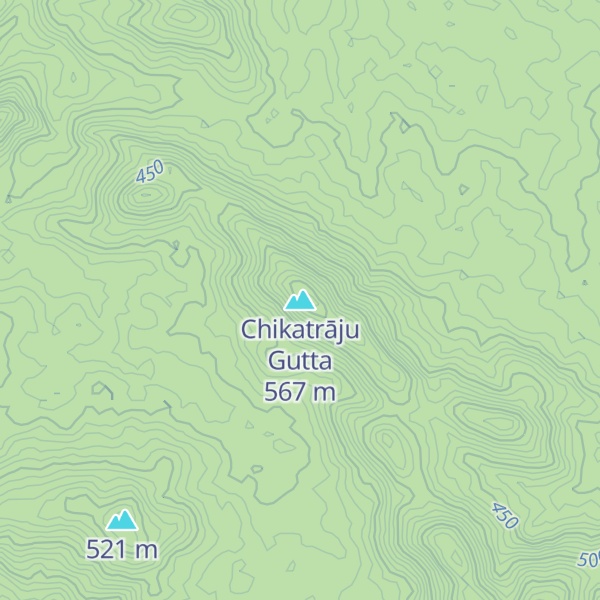Map of Chikatrāju Gutta