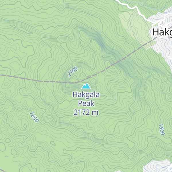 Map of Hakgala Peak