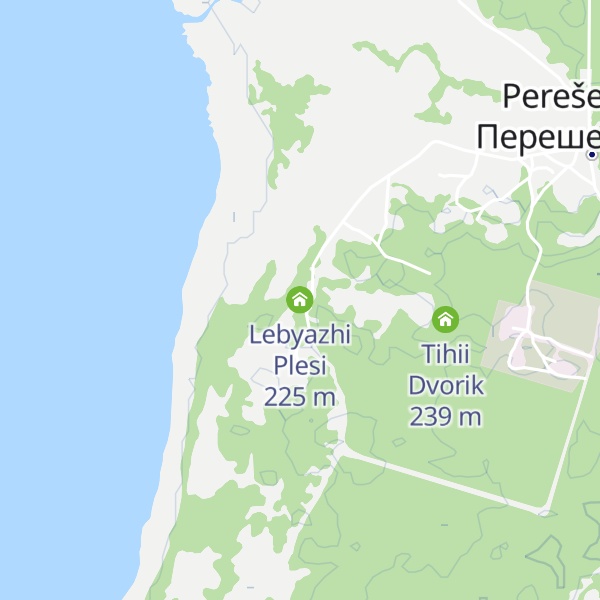 Map of Lebyazhi Plesi