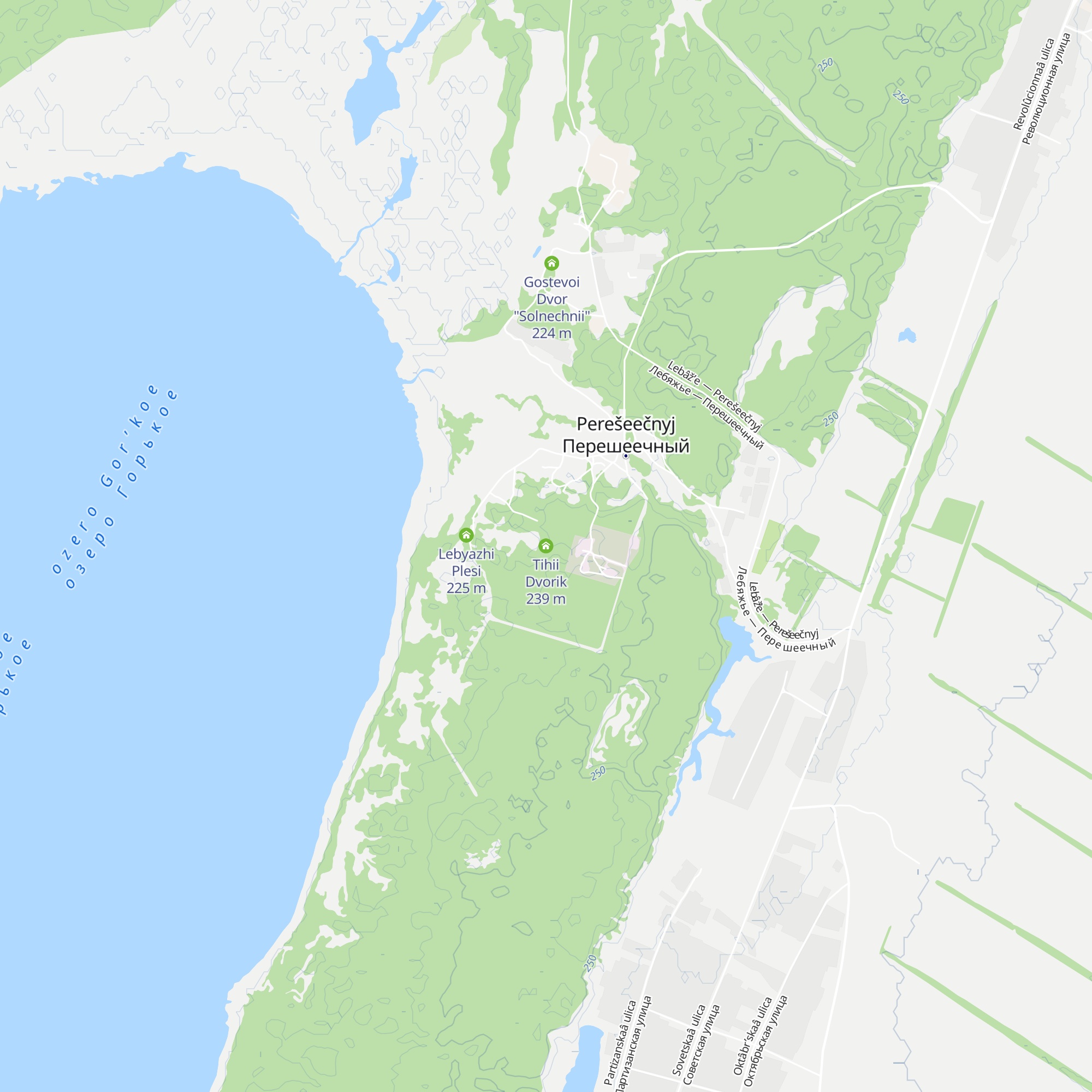 Tihii Dvorik map