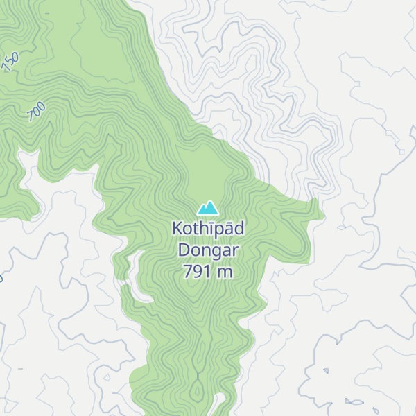 Map of Kothīpād Dongar