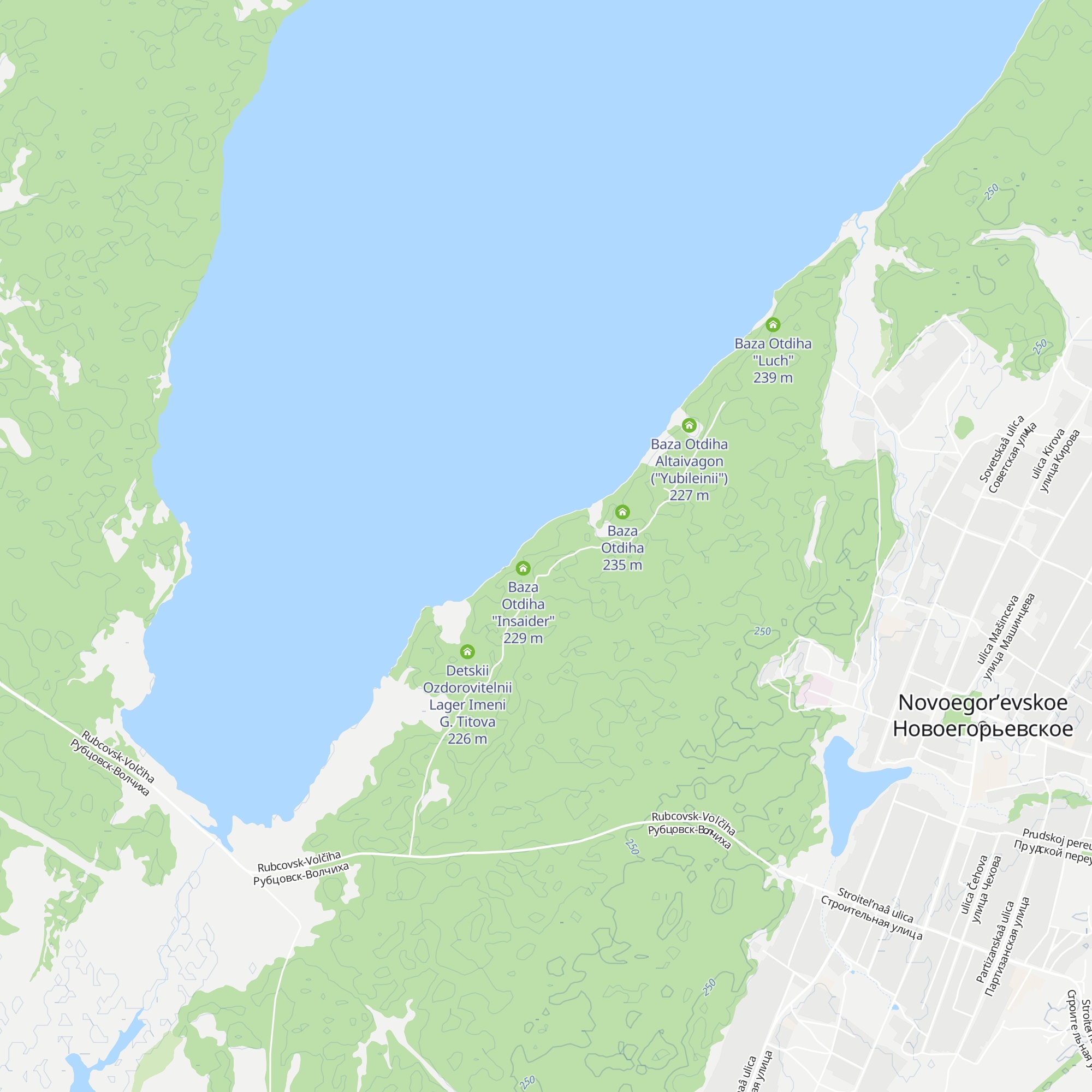Baza Otdiha "Priroda" map