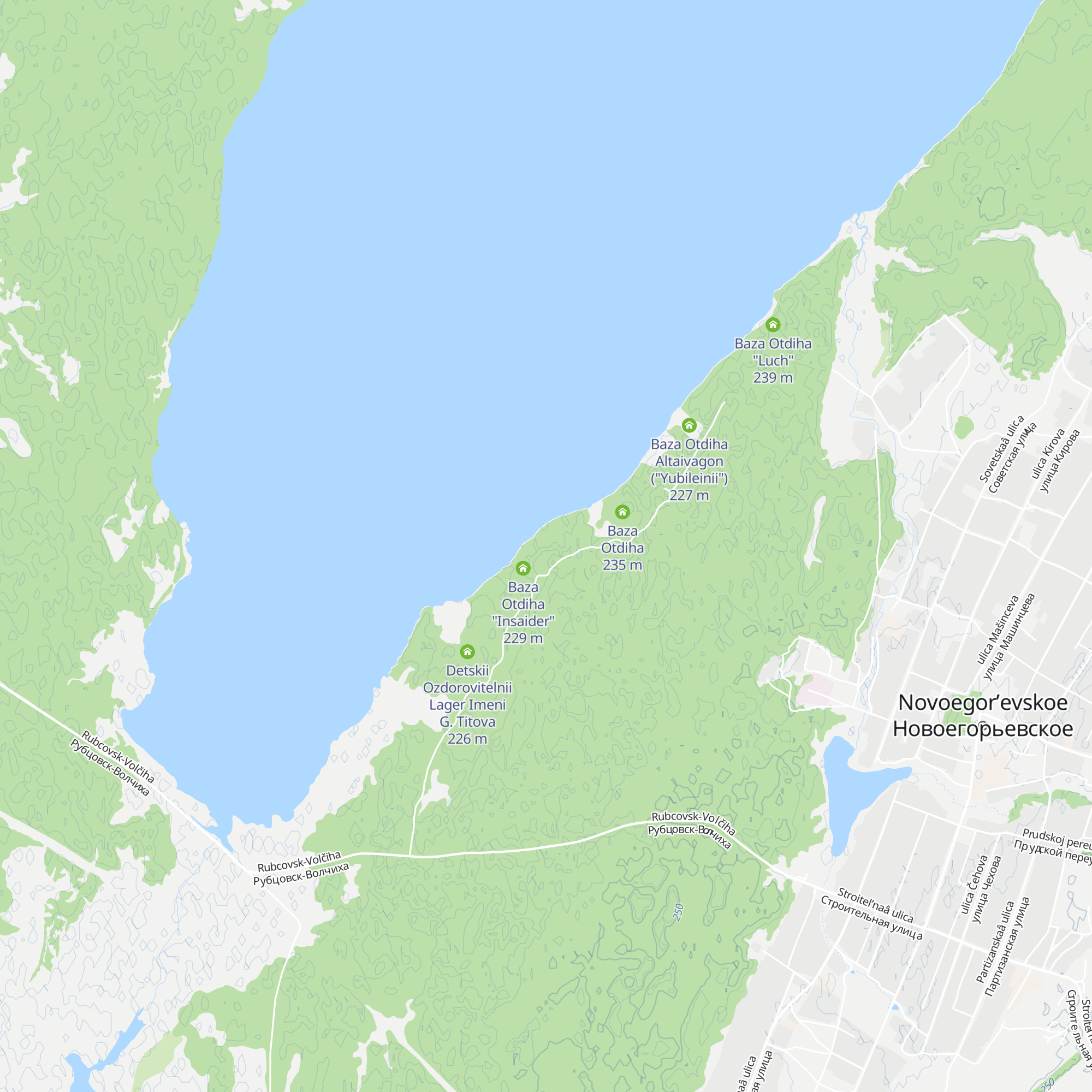 Baza Otdiha "Priroda" map