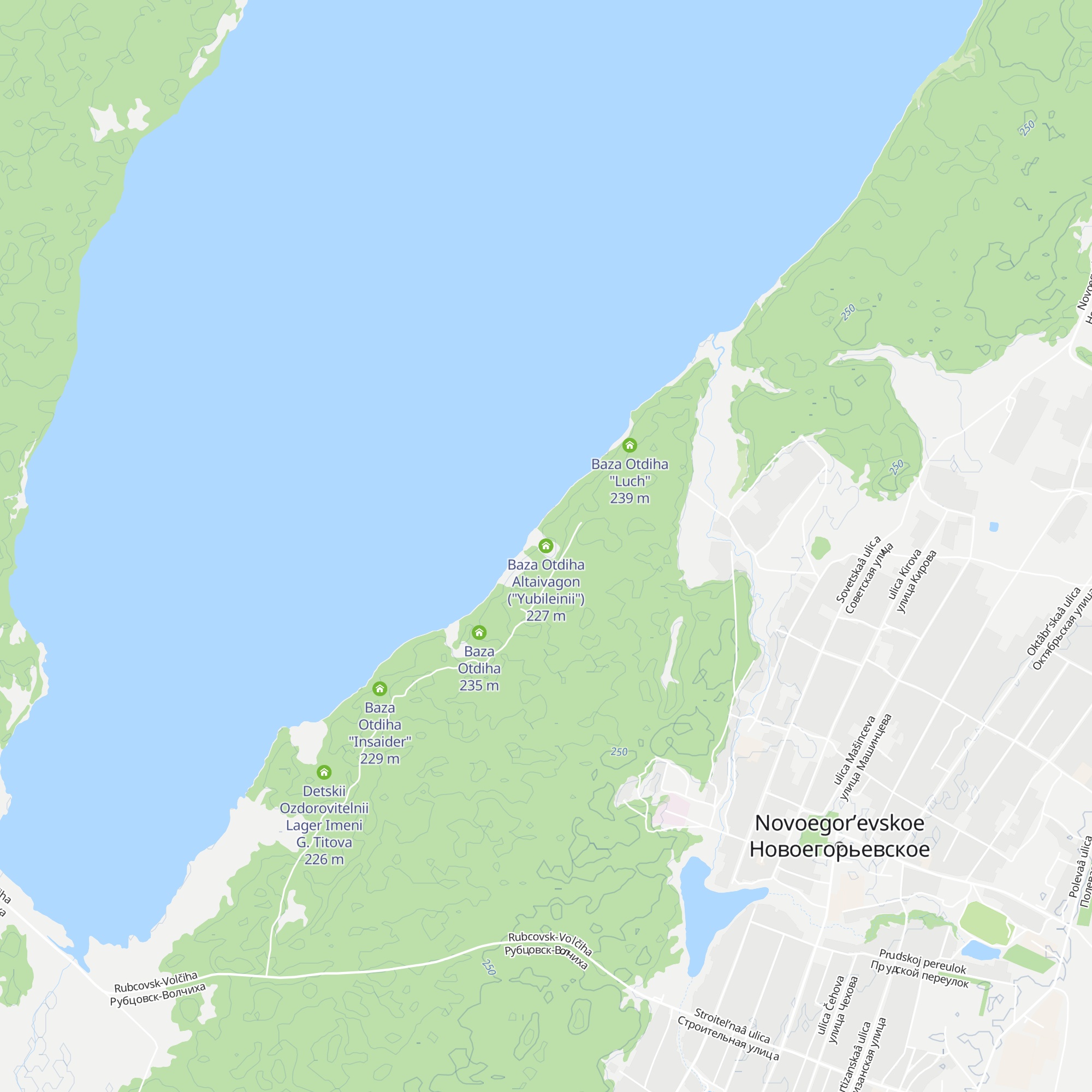 Baza Otdiha Altaivagon ("Yubileinii") map