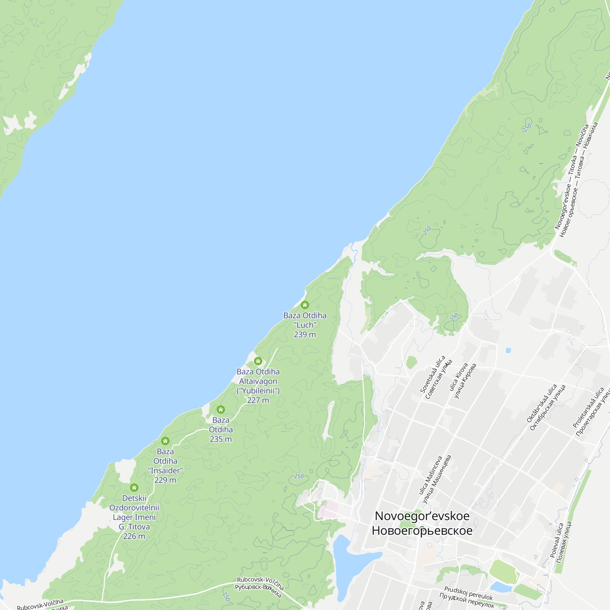 Baza Otdiha "Luch" map