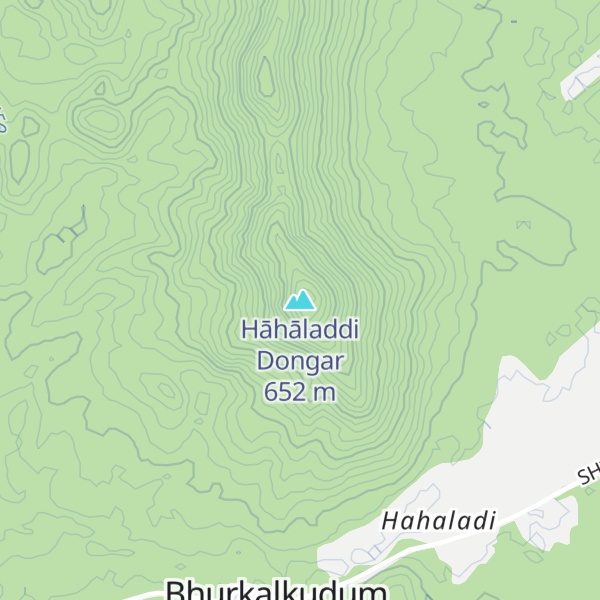 Map of Hāhāladdi Dongar