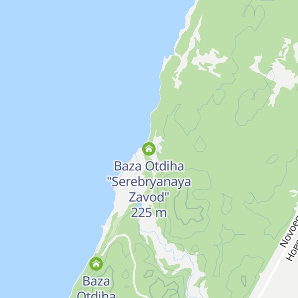 Map of Baza Otdiha "Serebryanaya Zavod"
