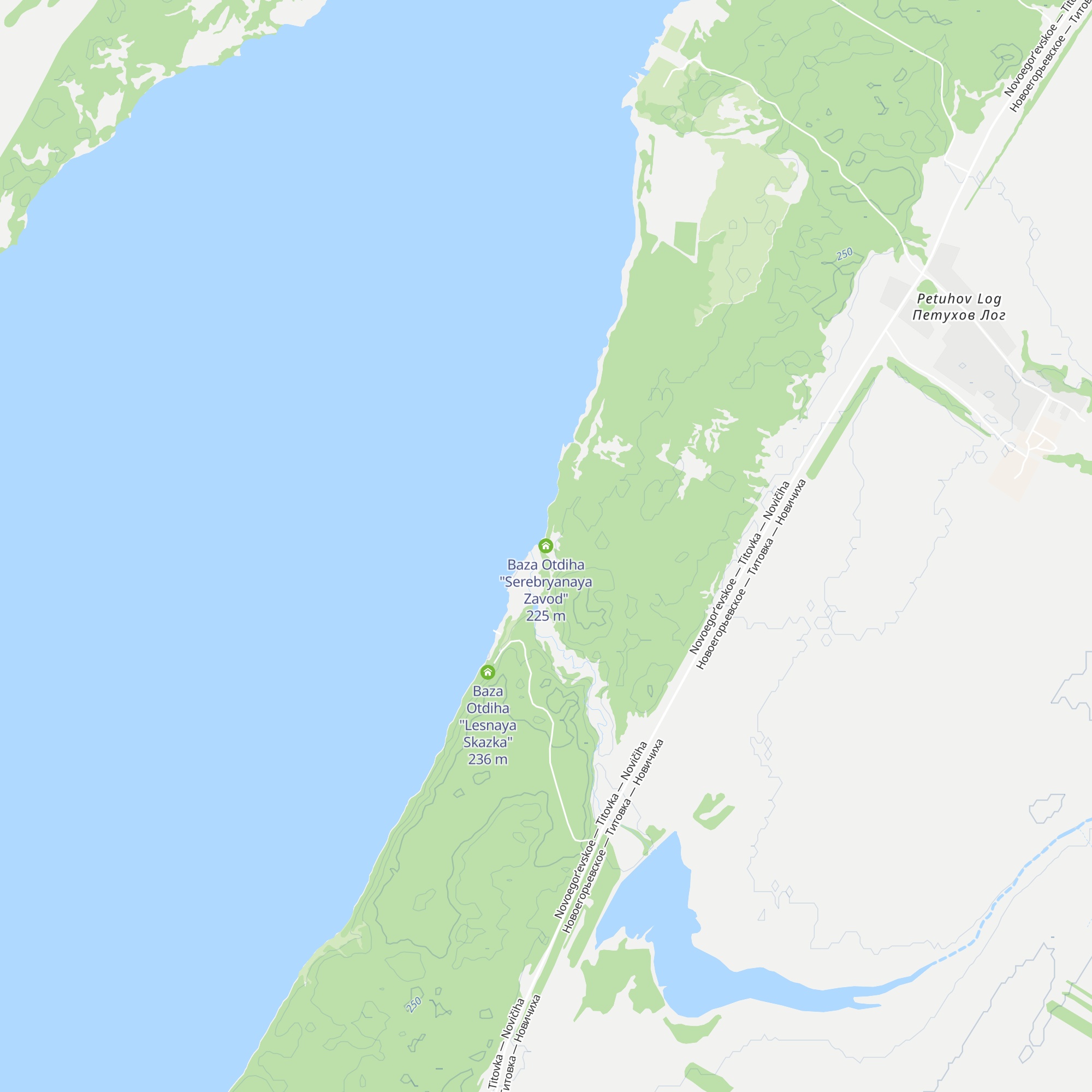 Baza Otdiha "Serebryanaya Zavod" map