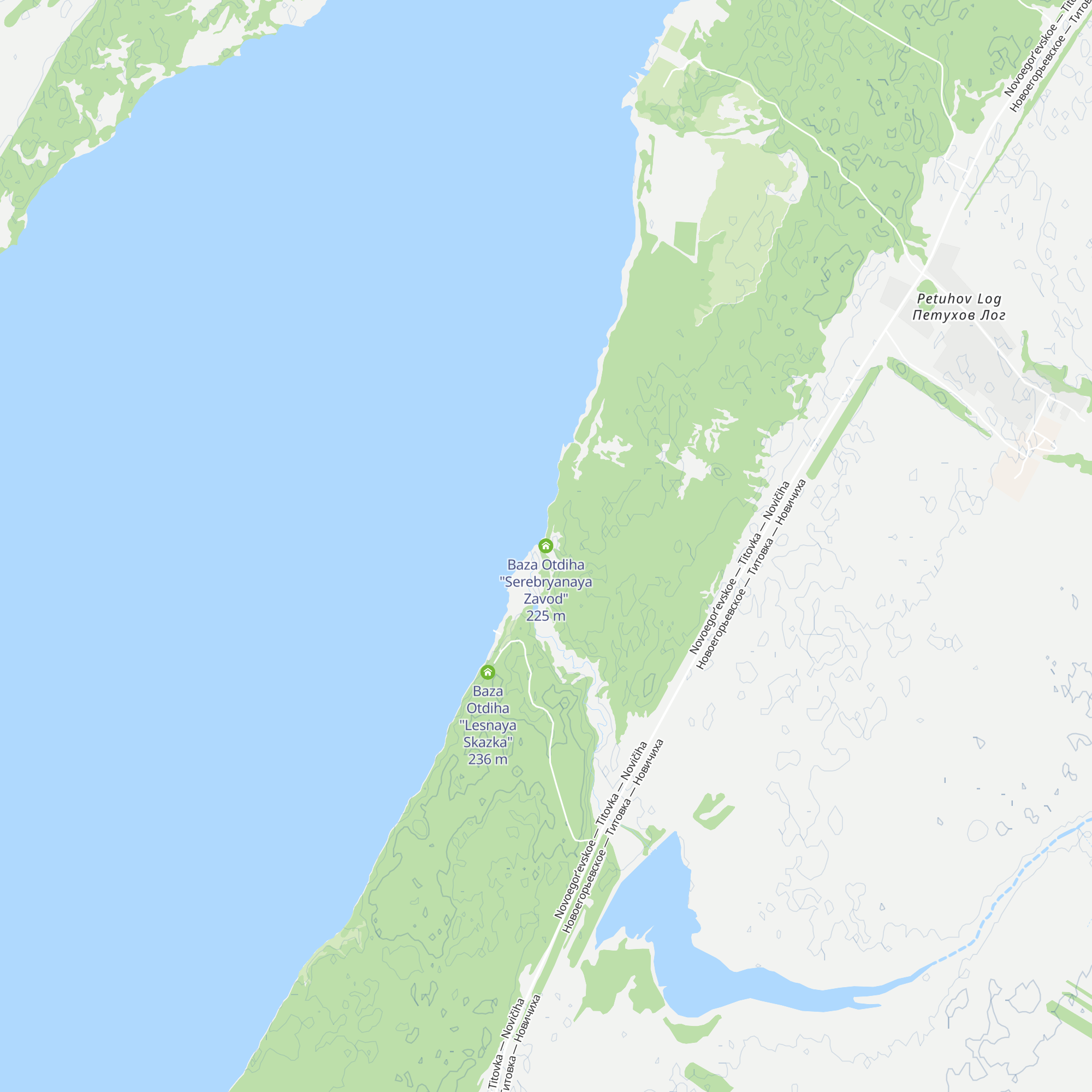 Baza Otdiha "Serebryanaya Zavod" map