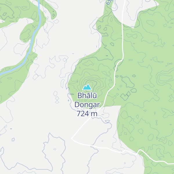Map of Bhālū Dongar