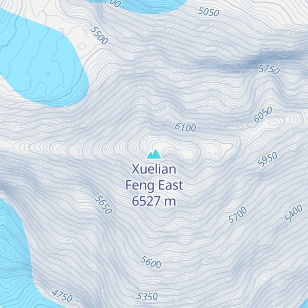 Map of Xuelian Feng East