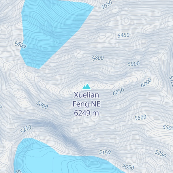 Map of Xuelian Feng NE
