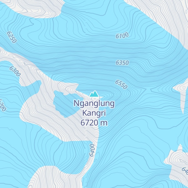 Map of Nganglung Kangri