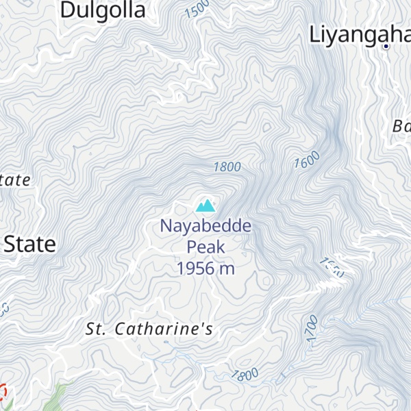 Map of Nayabedde Peak