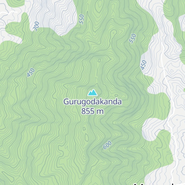 Map of Gurugodakanda