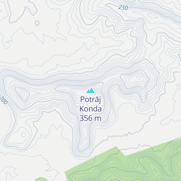 Map of Potrāj Konda