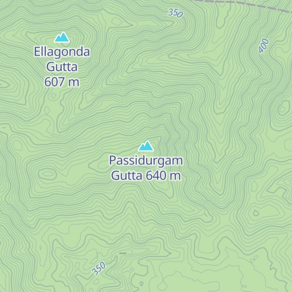 Map of Passidurgam Gutta