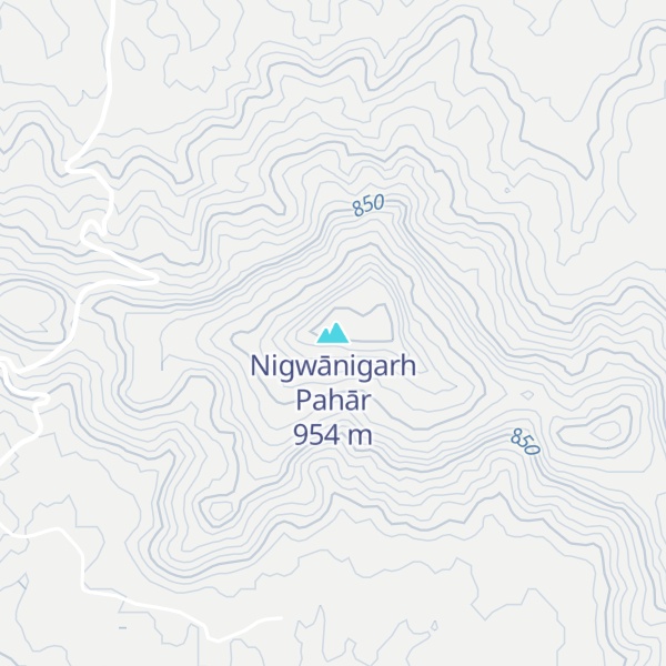 Map of Nigwānigarh Pahār