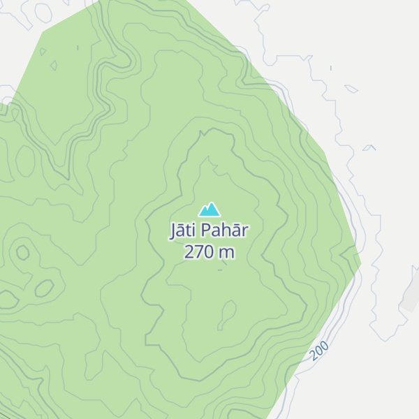 Map of Jāti Pahār