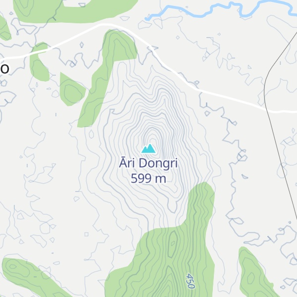 Map of Āri Dongri