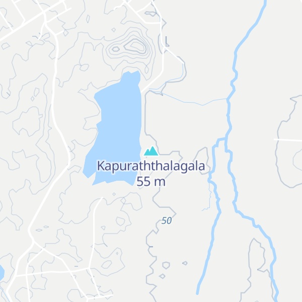 Map of Kapuraththalagala