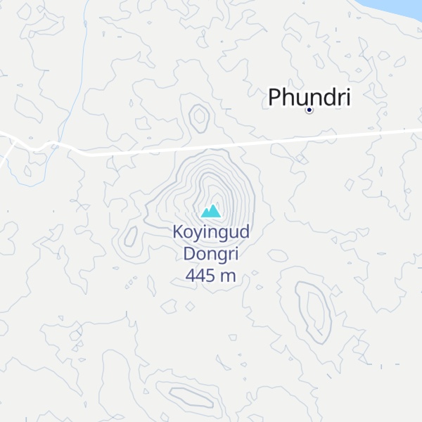 Map of Koyingud Dongri