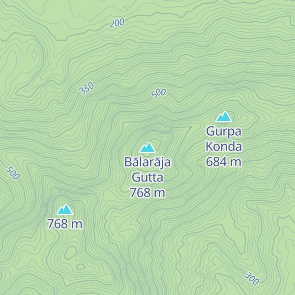 Map of Bālarāja Gutta