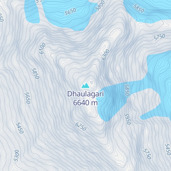 Map of Dhaulagari