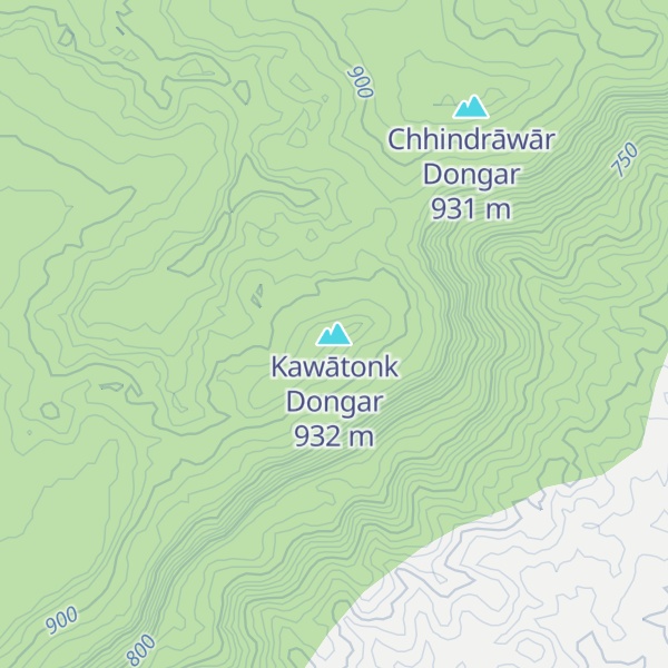 Map of Kawātonk Dongar