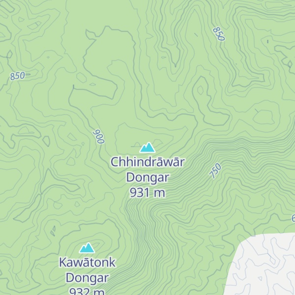 Map of Chhindrāwār Dongar