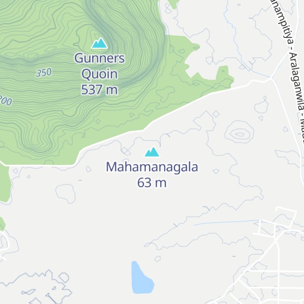 Map of Mahamanagala