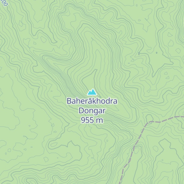 Map of Baherākhodra Dongar