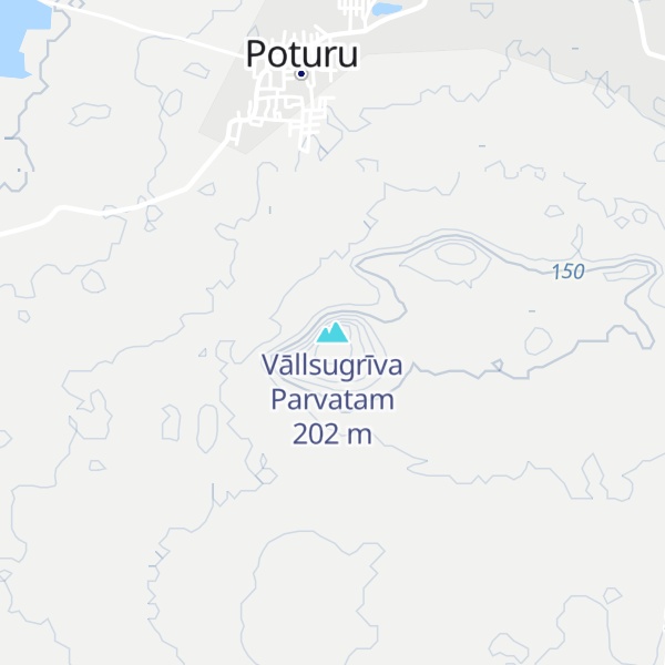 Map of Vāllsugrīva Parvatam