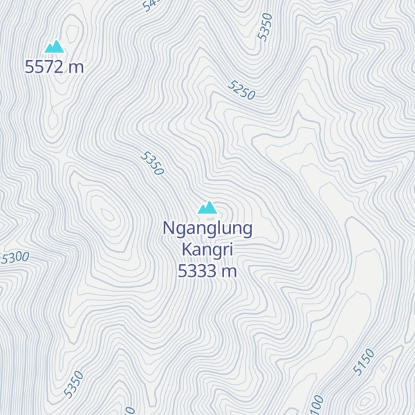 Map of Nganglung Kangri