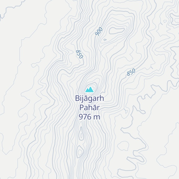 Map of Bijāgarh Pahār