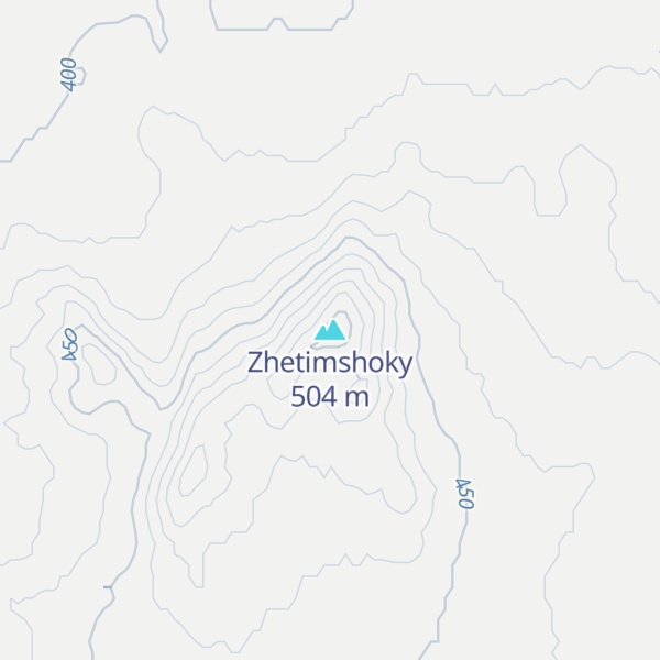 Map of Zhetimshoky
