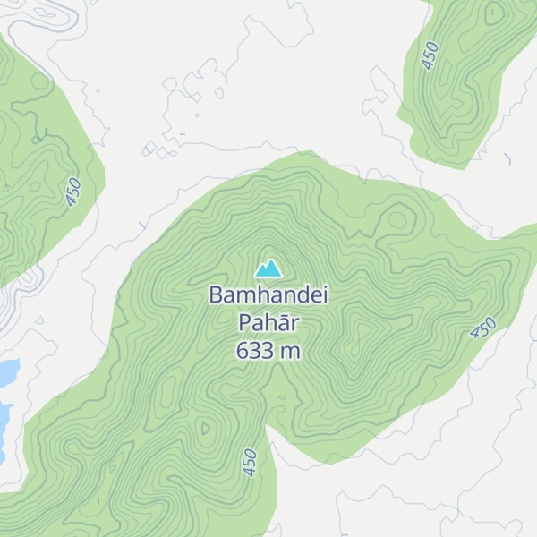 Map of Bamhandei Pahār