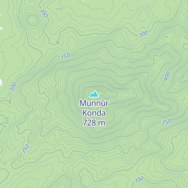 Map of Munnūr Konda