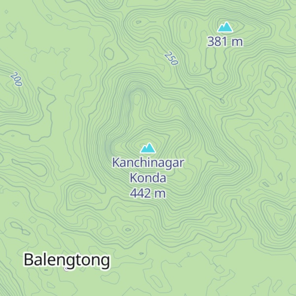 Map of Kanchinagar Konda