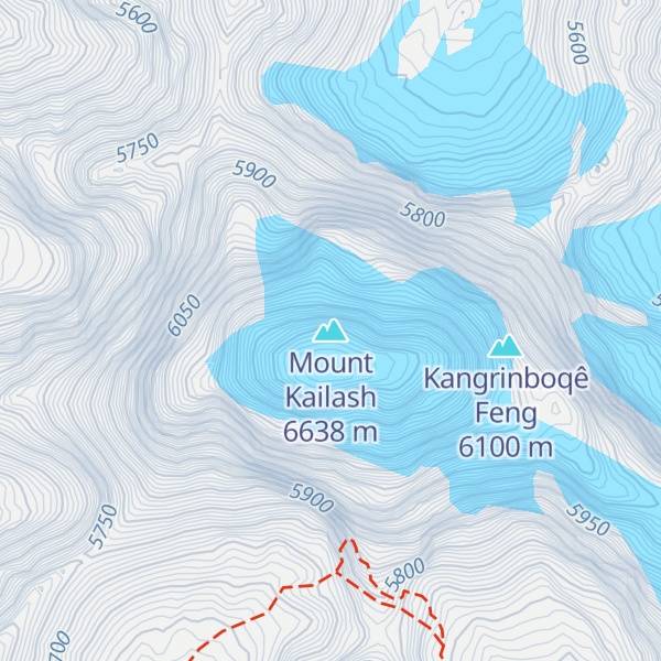 Map of Mount Kailash