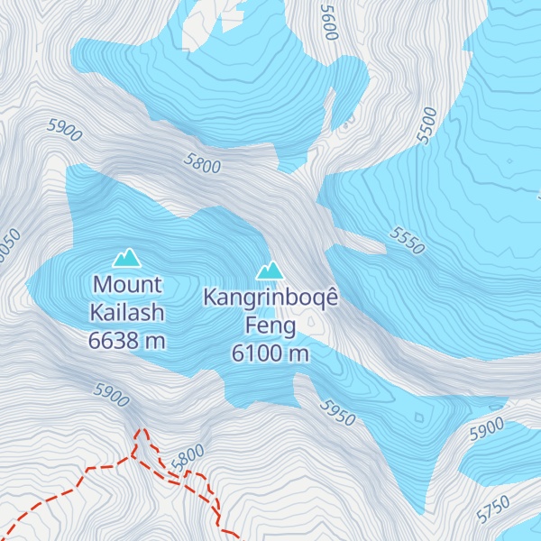 Map of Kangrinboqê Feng