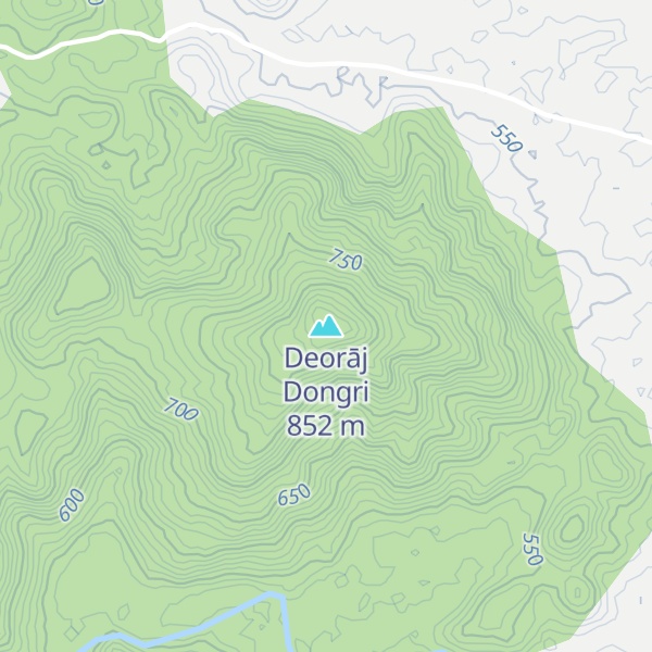 Map of Deorāj Dongri