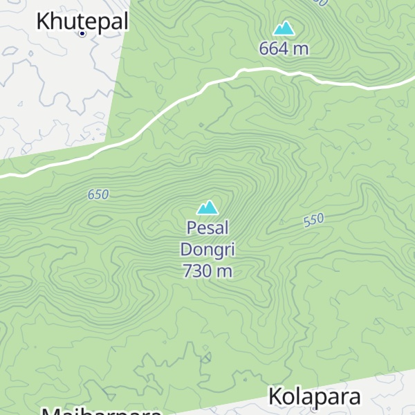 Map of Pesal Dongri