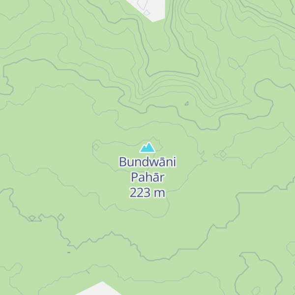 Map of Bundwāni Pahār