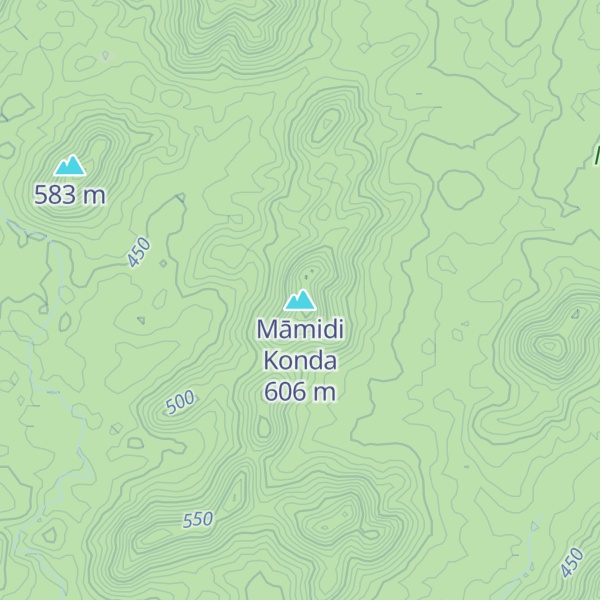 Map of Māmidi Konda