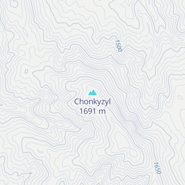 Map of Chonkyzyl