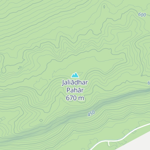 Map of Jaliādhar Pahār